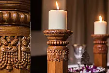 Karu ☘ Temple Pillar Lights { Wood } ☘ 6